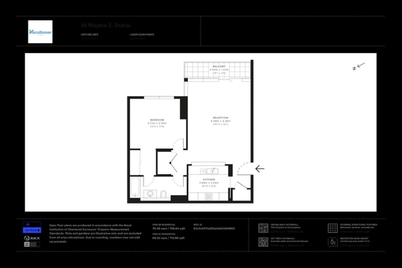 Al Majara 2, Dubai Marina - Tranquil One Bedroom Zewnętrze zdjęcie